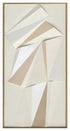 Delta, Paper Art, H120xW60xD4,5cm, Beige
