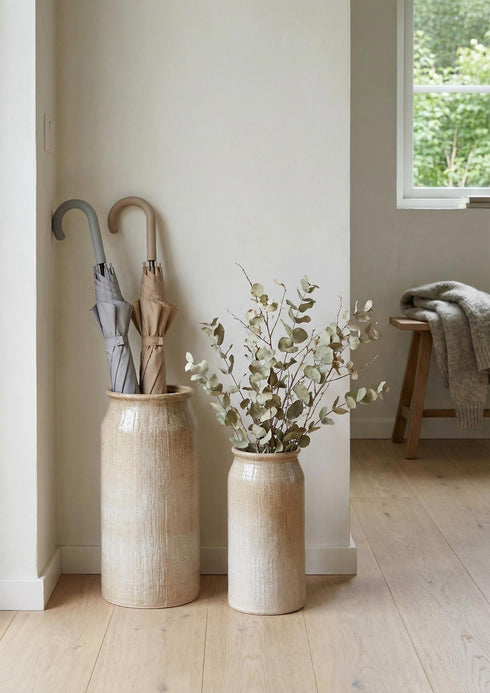 Sandstone, Vase, dia18.5xH38cm, Beige