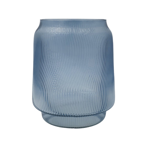 Karla, Vase, H26xW22xD18cm, Sky blue