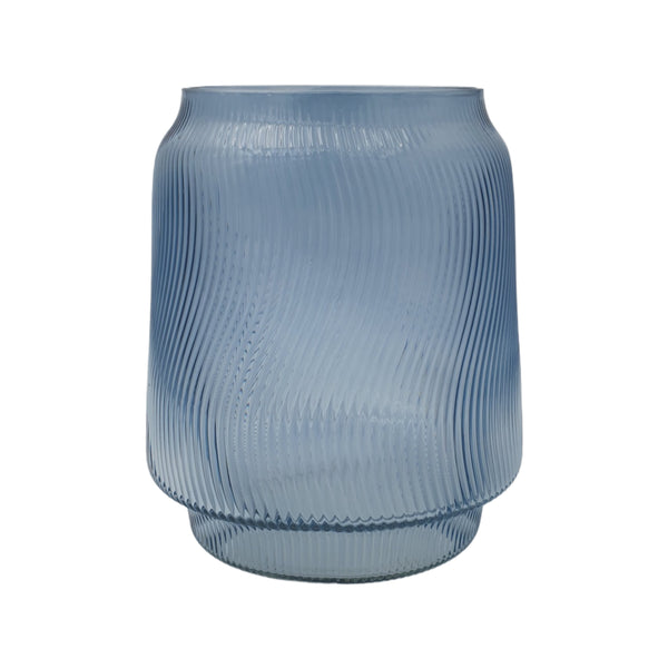 Karla, Vase, H26xW22xD18cm, Sky blue