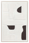 Cartus, 3D, Painting, H120xW80xD4,5cm, Black/White