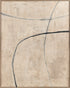 Colorless, Framed hand painting, H120xW90xD4.5cm, Light brown/black