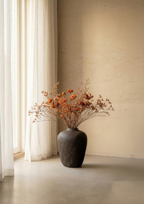 Borea, Vase, dia32,5xH40cm, Brown