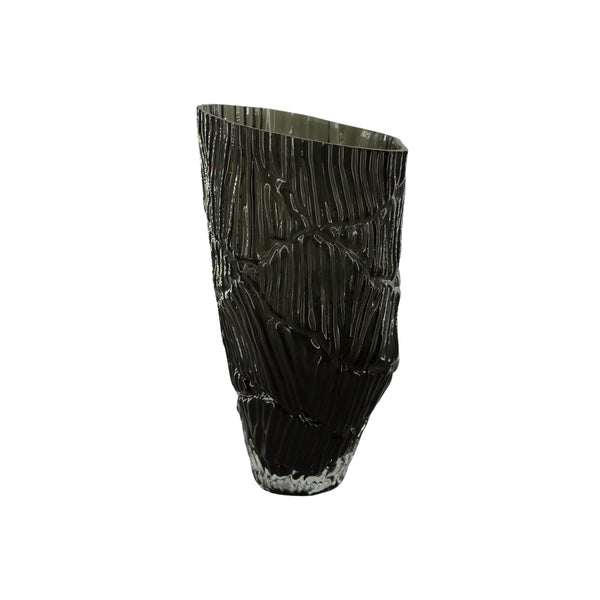 Adela, Vase, dia16,6xH32cm, Dark Grey (mörkgrå)/Elephant Grey/Dk Grey Melange