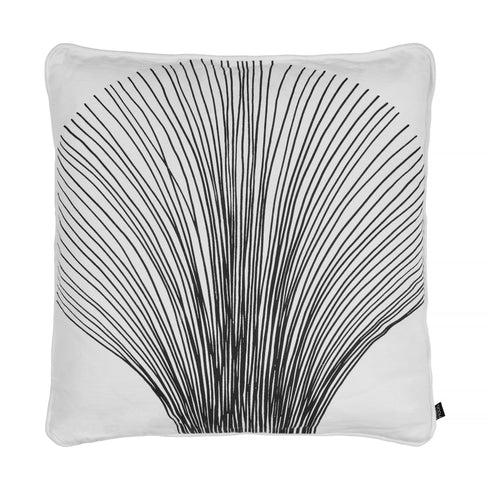 Thiago, Cushion Cover, H50xW50cm, Black, Piping