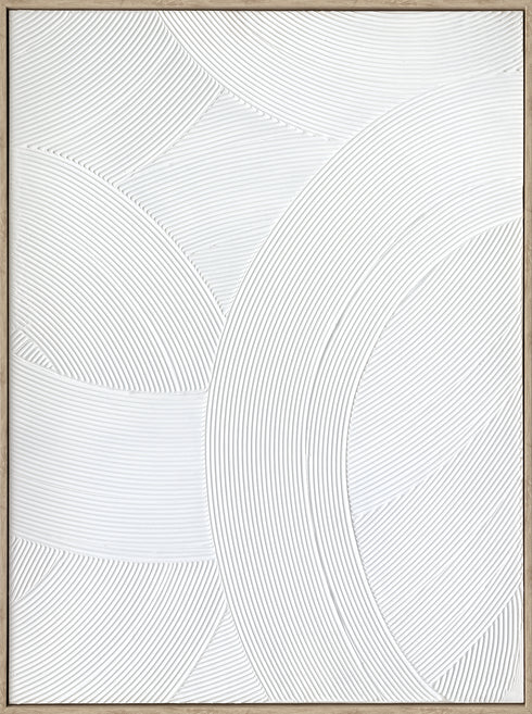 Vista, Painting, H80xW60xD2,8cm, White/White Washed