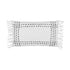 Finca, Cushion Cover, H30xW50cm, White/Black, Fringes