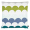 Harley, Cushion, 50x50 cm, Blue/Green/MuLighti, Feather Filling