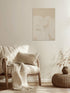 Lines, Canvas Print, H100xW70xD3cm, Sand/White