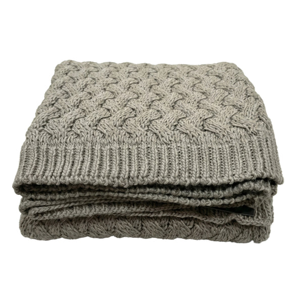 Ellie, Throw, L152xW127cm, Dark Grey (mörkgrå)/Elephant Grey/Dk Grey Melange