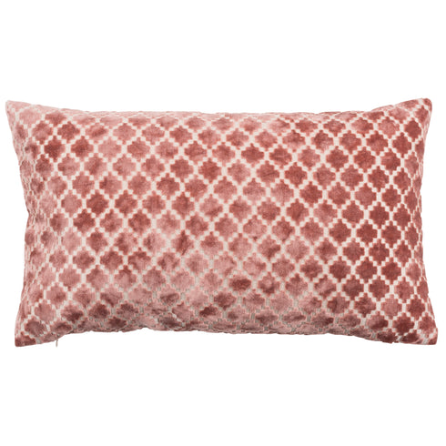 Calista, Cushion Cover, H30xW50cm, Dusty Pink/Off White,