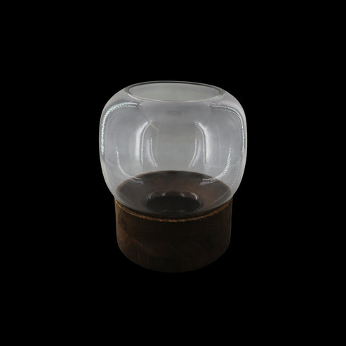 Edward, Vase, dia19,5xH23,5cm, Dark Grey (mörkgrå)/Elephant Grey/Dk Grey Melange