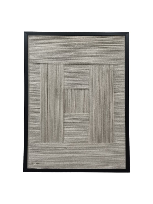 Meadow, Thread Art, L60H80xW3cm, Off White/Antique White