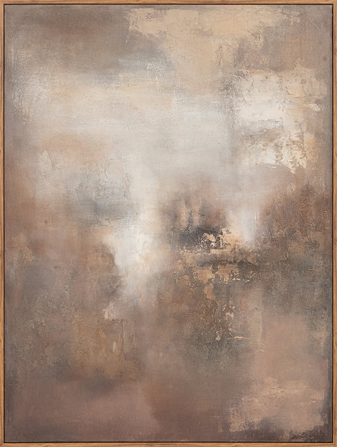 Spark, Painting, H120xW90xD3,8cm, Rusty/Russet