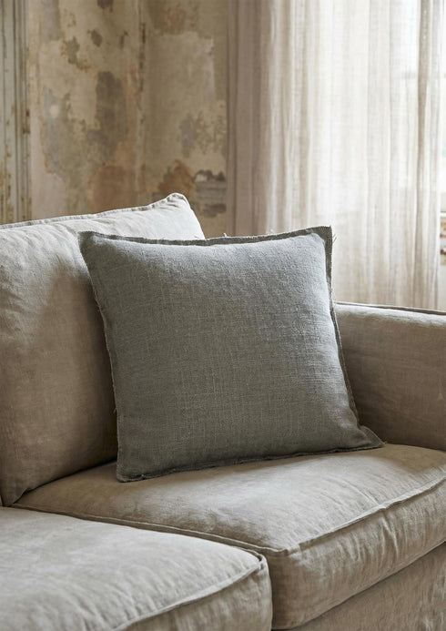 Hollie, Cushion cover, L45xW45cm, Dark Grey (mörkgrå)/Elephant Grey/Dk Grey Melange