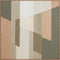 Leo, Canvas Print, H100xW100xD3,8cm, Green/Brown