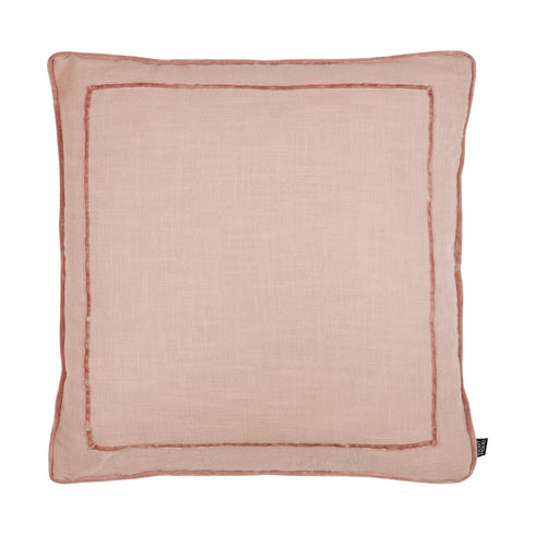 Squadro, Cushion Cover, H50xW50cm, Pink Clay, Piping
