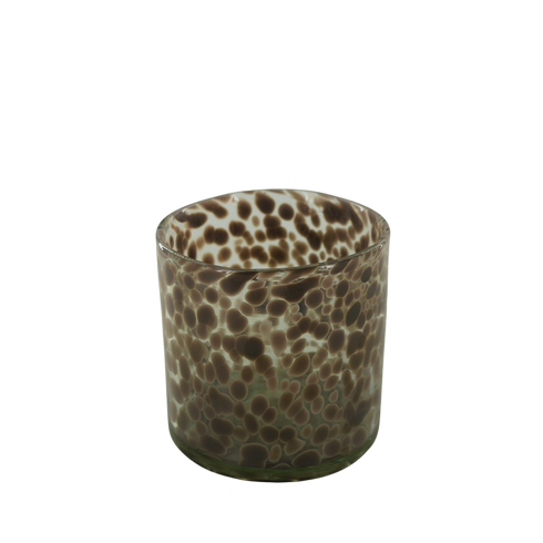 Quis, Candle holder, dia14,5xH14,5cm, White/Dark grey