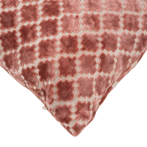 Calista, Cushion Cover, H30xW50cm, Dusty Pink/Off White,