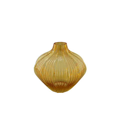 Grace, Vase, dia22xH20cm, Brown (brun)/Genuine Brown/Natural Brown