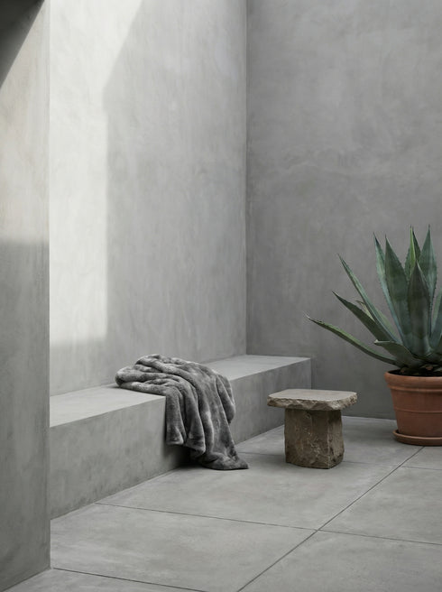 Fuzzy, Throw, L150xW130cm, Grey