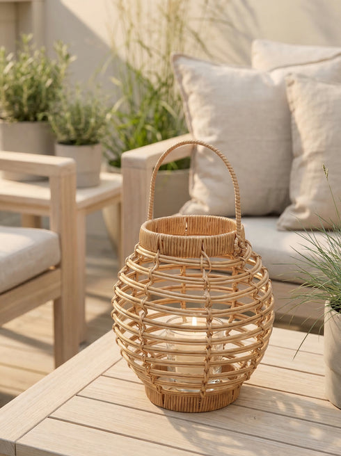 Stoke, Lantern, dia23xH36cm, Natural