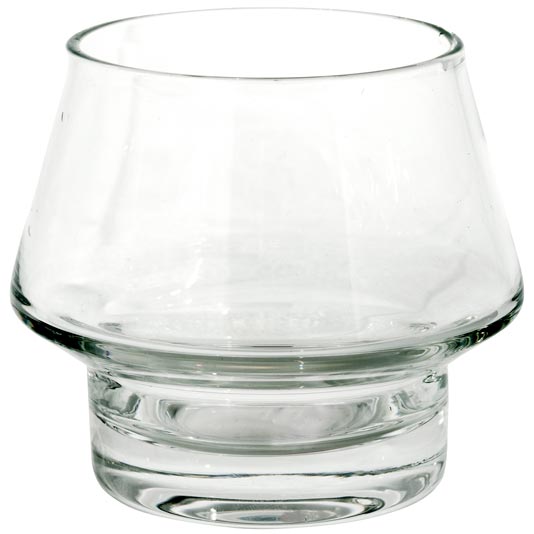 Kaso, Candle Holder, Clear, dia9.5xH8cm, Glass