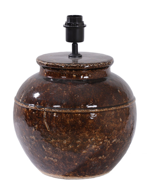 Bluff, Lamp base, dia30xH39xW30cm, Dark Brown (mörkbrun)/Cocoa Brown