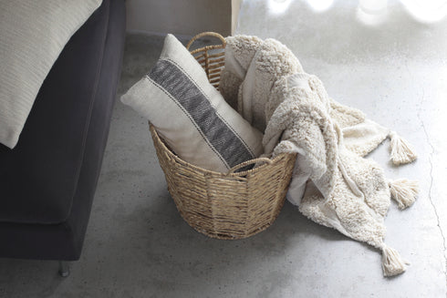 Weaver, Cushion Cover, H30xW50cm, Natural/Black