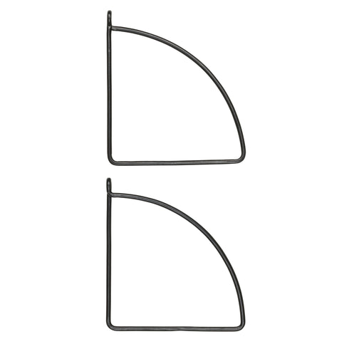 Archibald, Console, H23xW2xD21 cm, Black, 2-pack