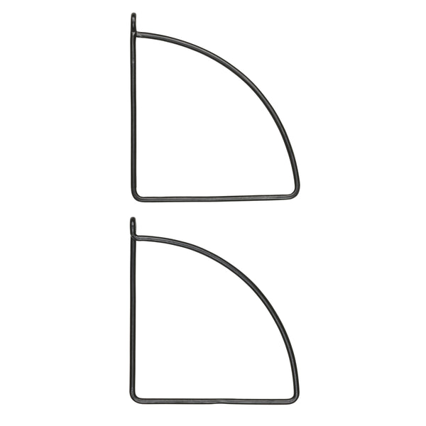 Archibald, Console, H23xW2xD21 cm, Black, 2-pack