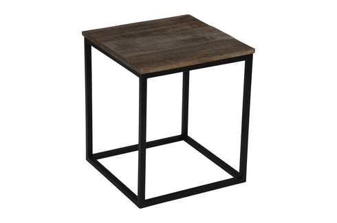 Geo 1007G, Side Table, Solid Mango French Grey