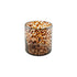 Quis, Candle holder, dia12xH14cm, White/Brown