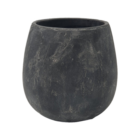 Ossian , Pot, dia30xH30cm, Black