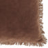 Freya, Cushion Cover, H50xW50cm, Cognac, Fringes