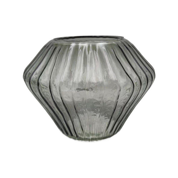 Penny, Vase, dia28xH20cm, Smoke