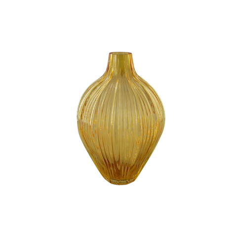 Grace, Vase, dia18,2xH27cm, Brown (brun)/Genuine Brown/Natural Brown