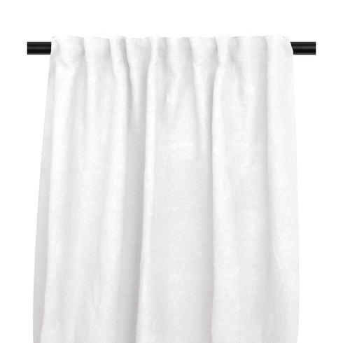 Lily, Curtain, 132x250 cm, White, MuLightiband, Unhemmed