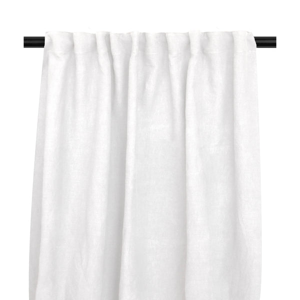 Lily, Curtain, 132x250 cm, White, MuLightiband, Unhemmed
