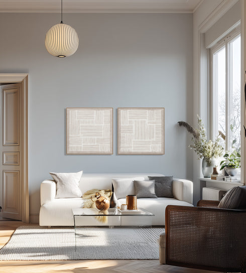 Peace, 3D, Foam, H90xW90xD3,8cm, White/White Washed