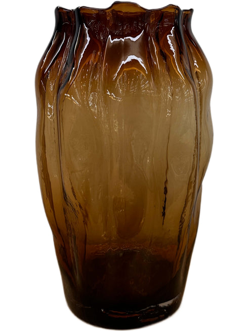 Alice, Vase, dia17xH30cm, Amber (bärnsten)/Burnt Gold