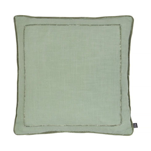 Squadro, Cushion Cover, H50xW50cm, Sage Green, Piping