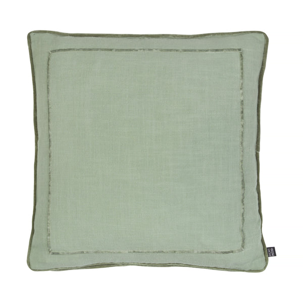 Squadro, Cushion Cover, H50xW50cm, Sage Green, Piping