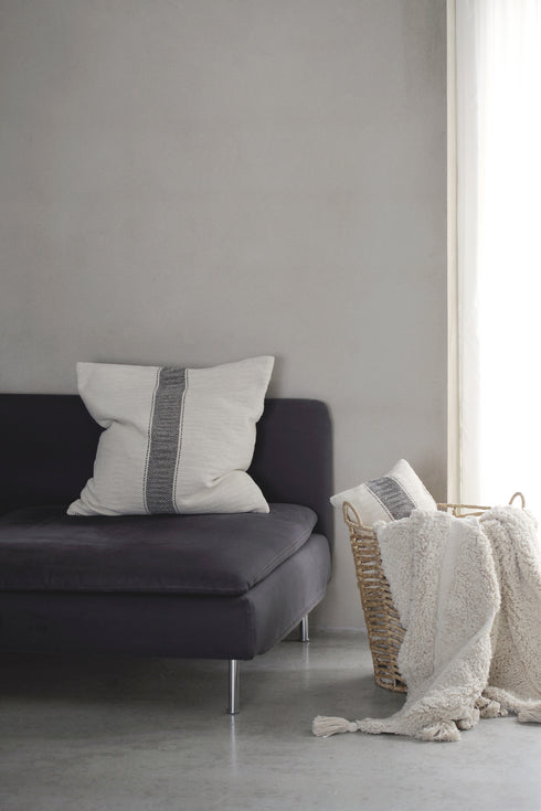 Weaver, Cushion Cover, H60xW60cm, Natural/Black