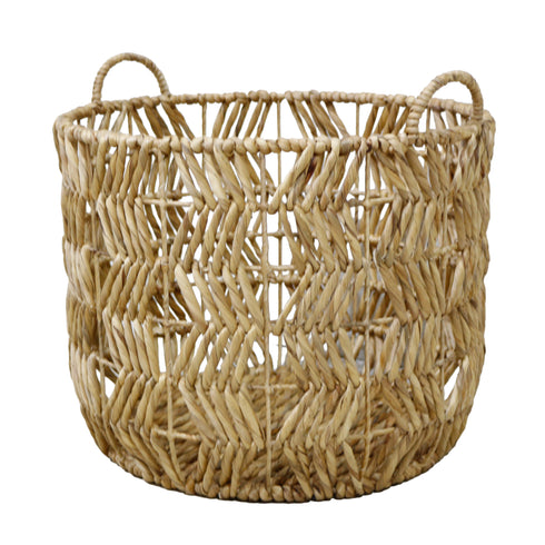 Nettle, Basket, dia49/43/38x H 45/41/38 cm Natural