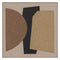 Epping , Painting, H80xW80xD3,8cm, Brown (brun)