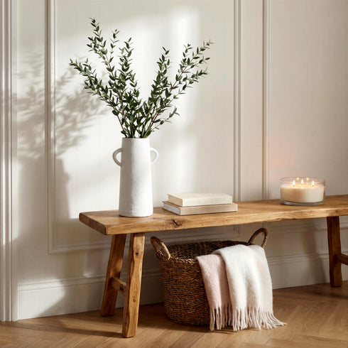 Casablanca, Vase, H36xW22xD16cm, White