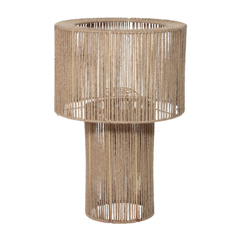 Tournelle, Lamp Shade, dia37xH57cm, Natural/Black