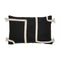 Viale, Cushion Cover, H40xW60cm, Black/Beige, Thassels