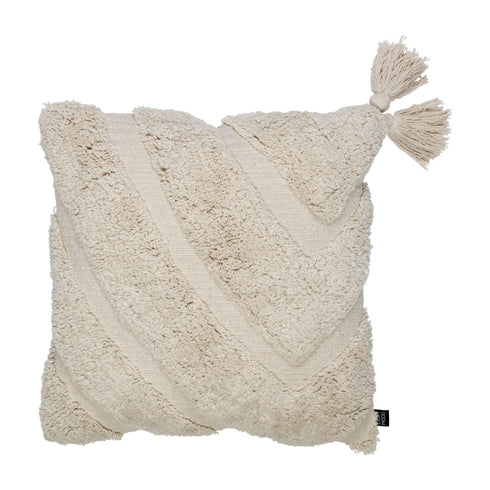 Bohemian, Cushion Cover, H45xW45cm, Natural, Thassels